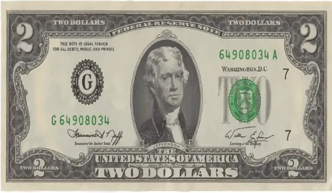 What is the spiritual significance of a $2 bill?