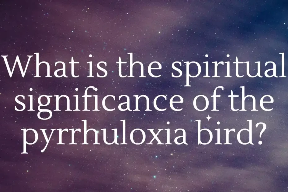 What is the spiritual significance of the pyrrhuloxia bird?