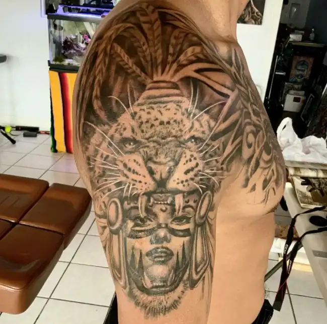 Aztec Jaguar Tattoo