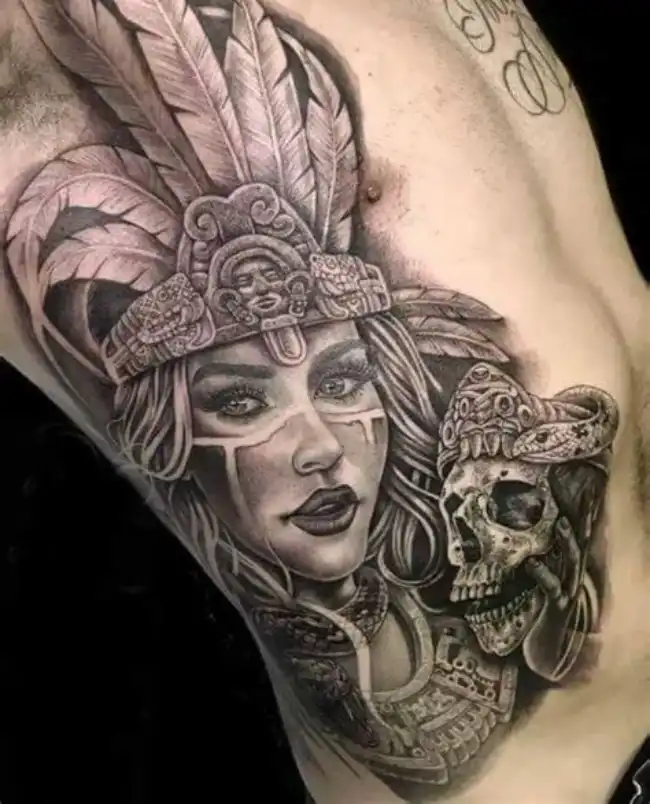 Aztec Princess Tattoo