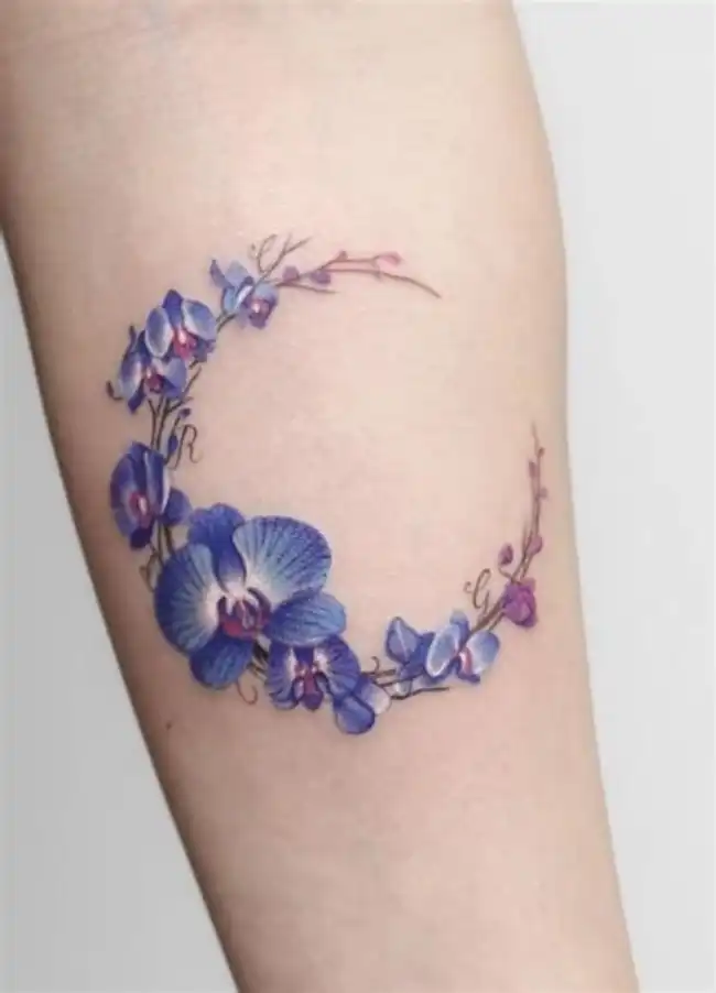 Blue Orchid Tattoo