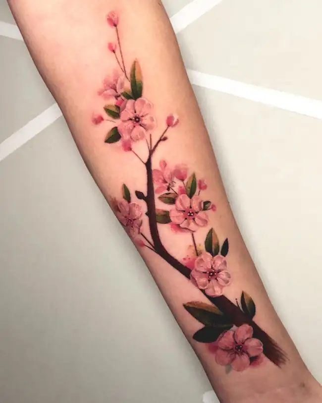 Sakura Flower Tattoo