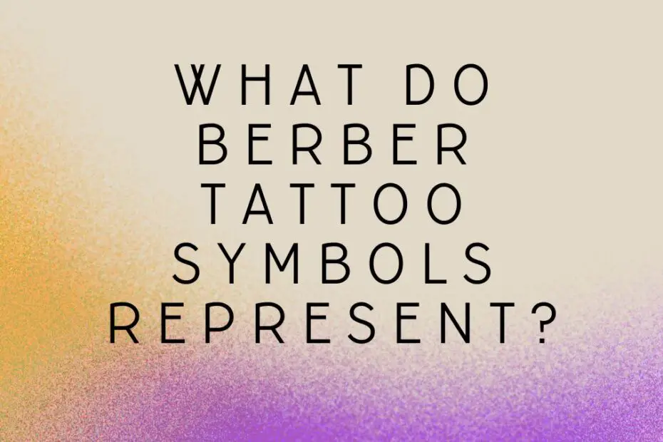 Berber Tattoos