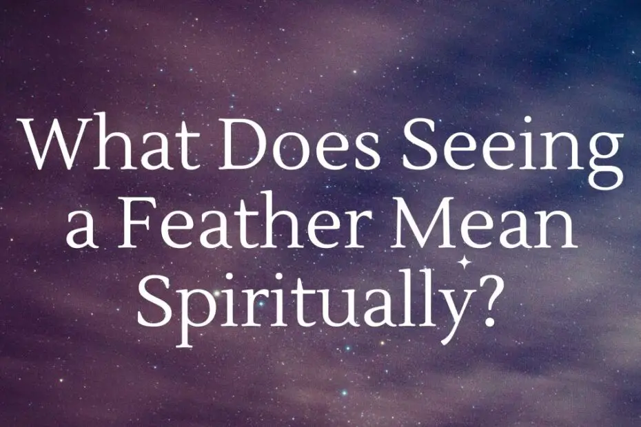 What Does Seeing a Feather Mean Spiritually