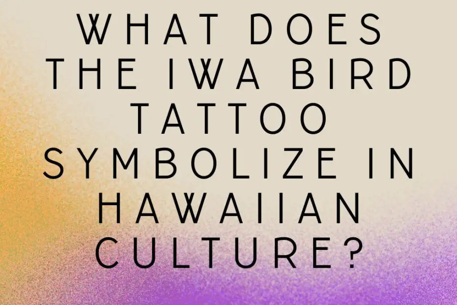 Iwa Bird Tattoo