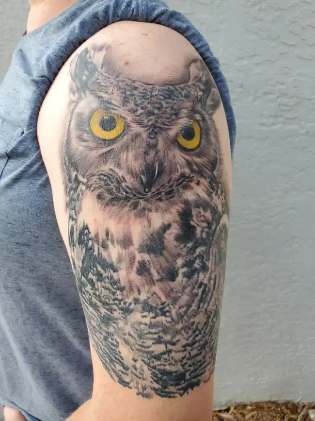 What Is the Symbolic Meaning Behind Great Horned Owl Tattoos?