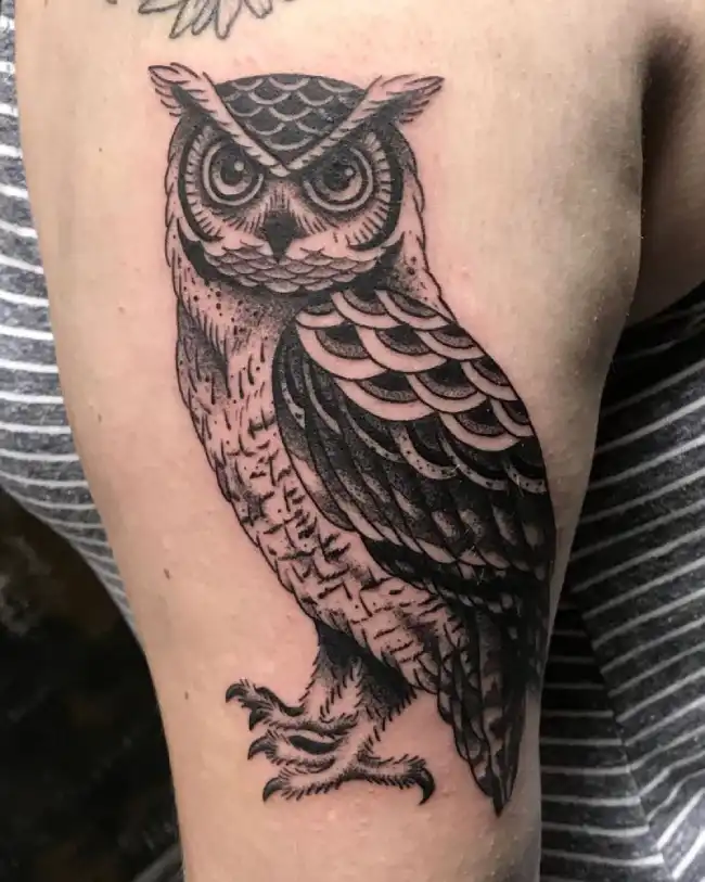 What Is the Symbolic Meaning Behind Great Horned Owl Tattoos?