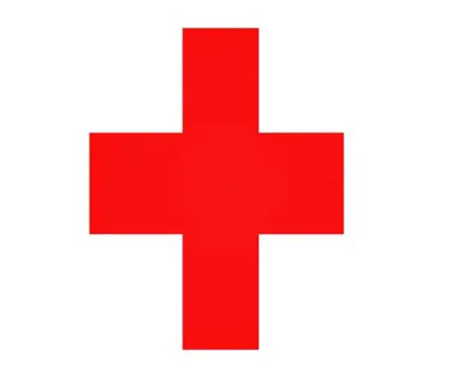 What is the spiritual significance of the red cross symbol