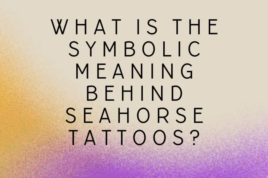 seahorse tattoos