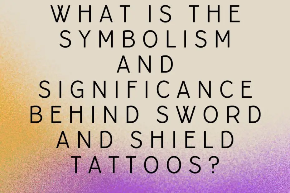 sword tattoo symbolize