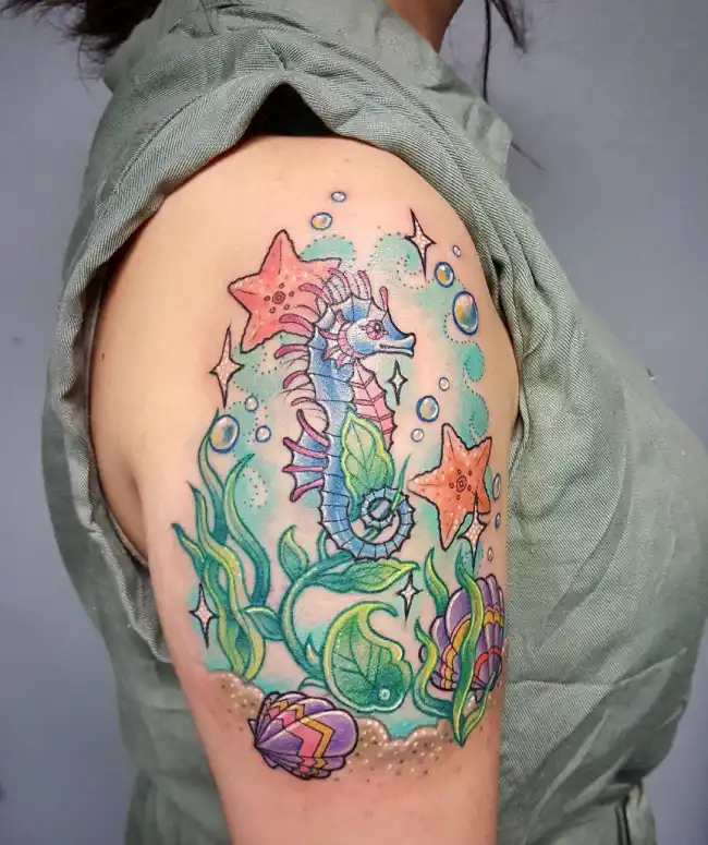 seahorse tattoos