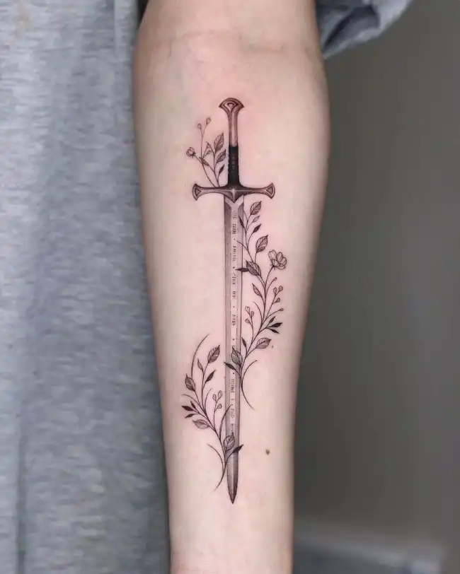 sword tattoo symbolize