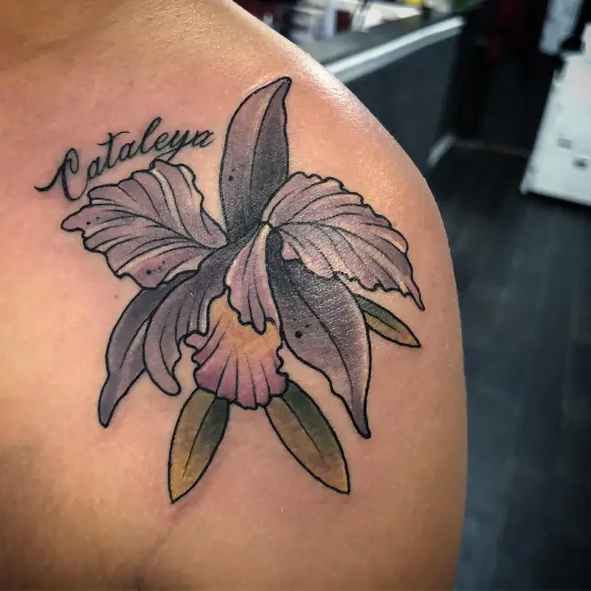 Cattleya Flower Tattoos