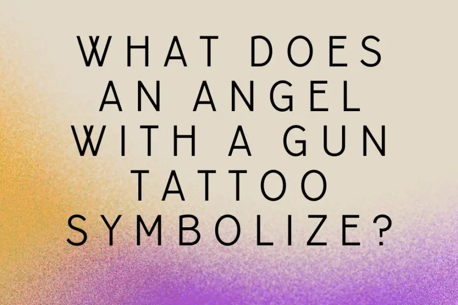 Angel with a Gun Tattoo