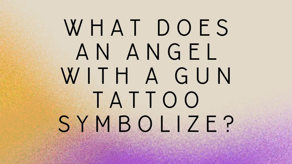 Angel with a Gun Tattoo